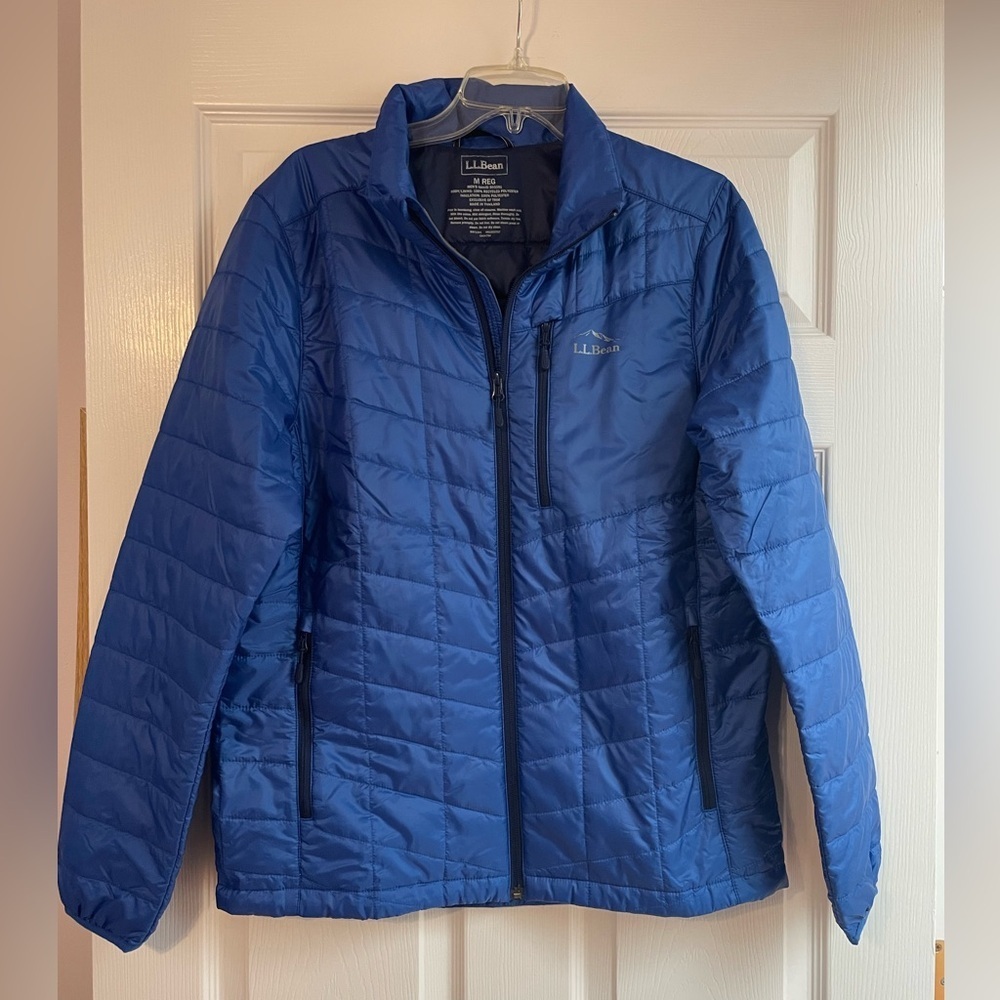 LL Bean men’s lightweight quilted primaloft puffer size M